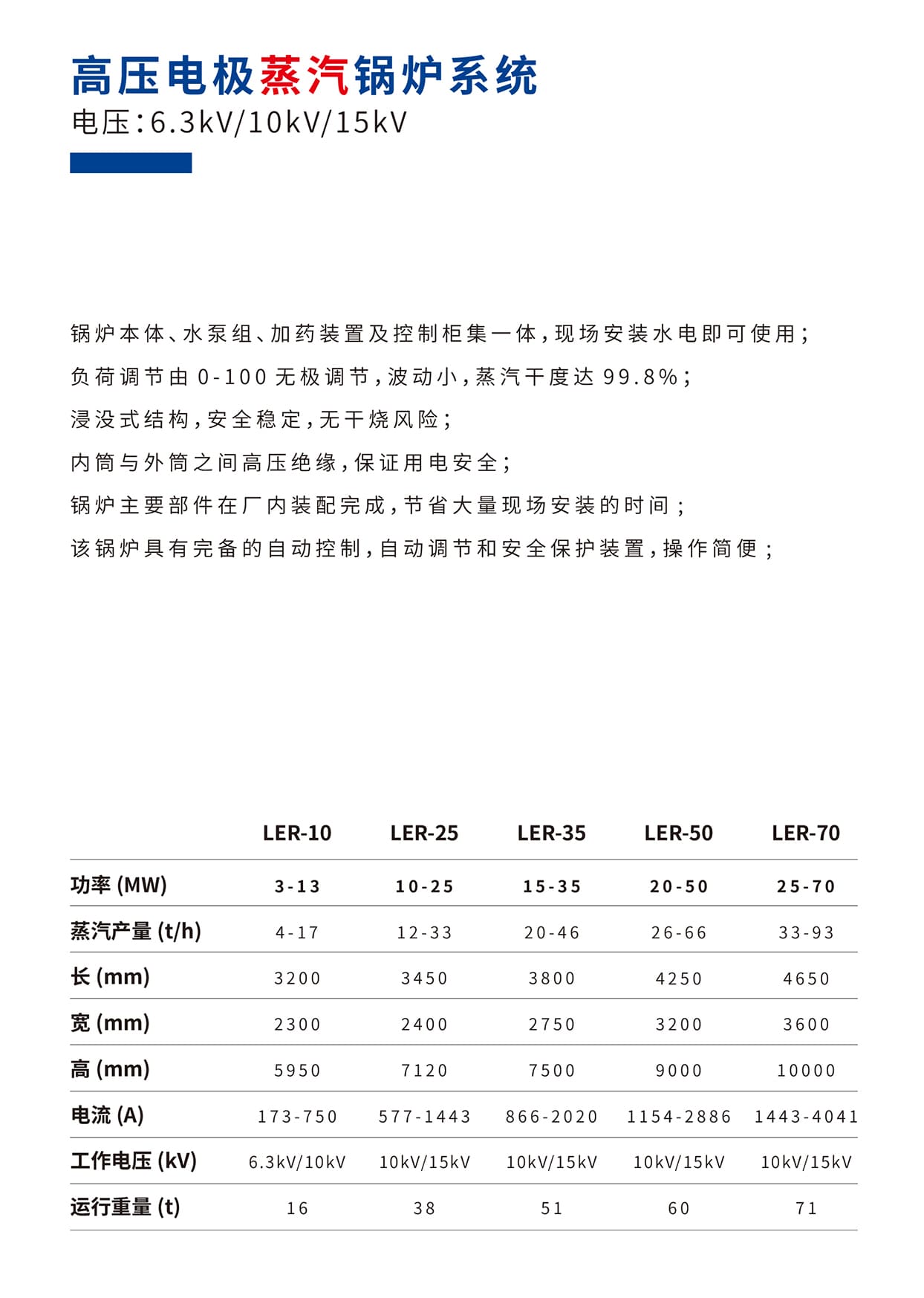 高壓電極蒸汽鍋爐型號(hào)參數(shù)